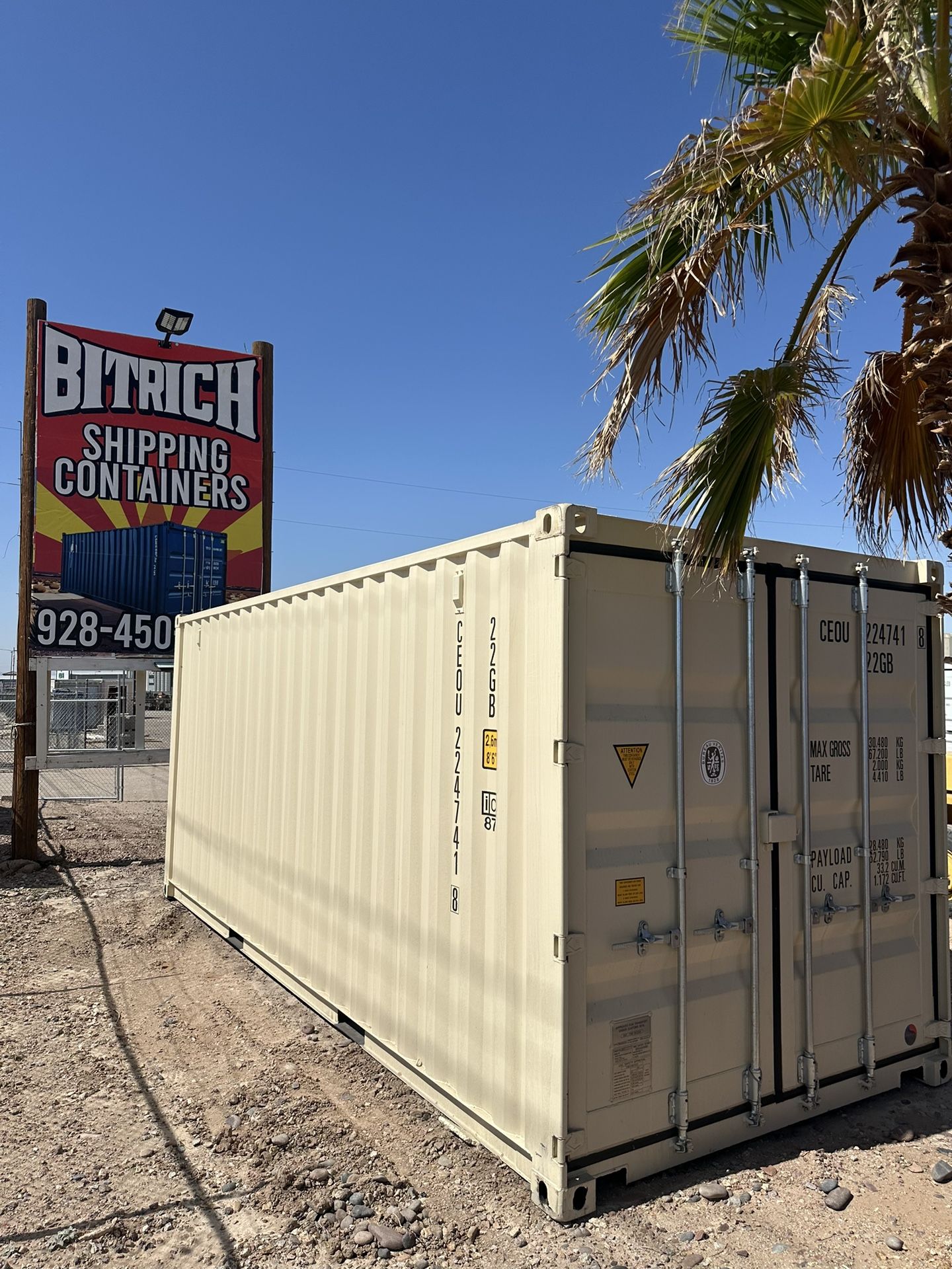 20’ One Trip Shipping Containers