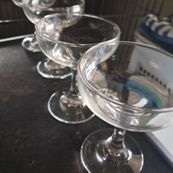 4 Glass Cups For $5 