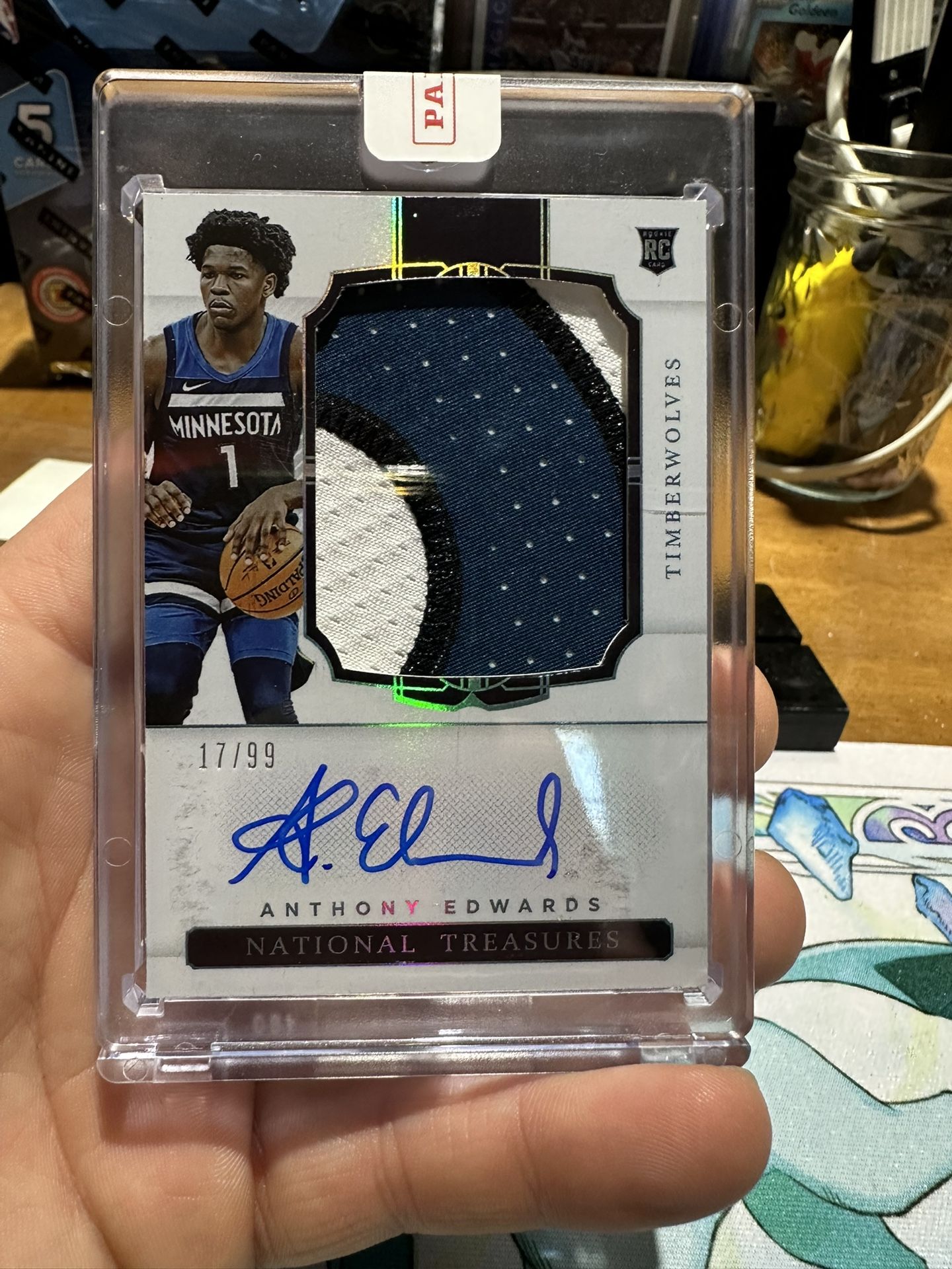 2020 National Treasures Anthony Edwards RPA NUMBERED 17/99 Trades Welcome 