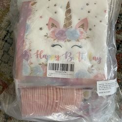 Brand New 162pcs Unicorn 5th Birthday Decorations for Girl