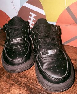 Nike Force 1 Toddlers' Shoes Black/Black