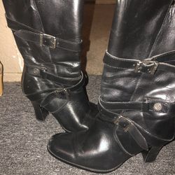 Harley Davidson black boots 8 1/2 Women