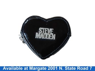 Steve Madden Heart Steve Black Wallet