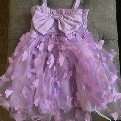 Purple Butterfly Dress 