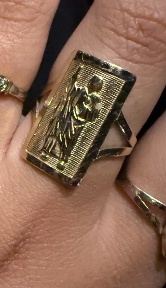 san judas ring 14k