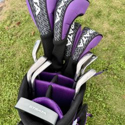 Strata Women's Ultimate 16-Piece Golf Club Complete Set- Irons, Woods, Driver, Putter, Golf Bag 