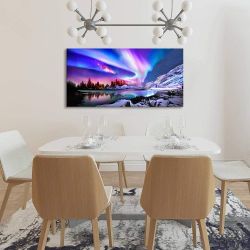 Aurora Borealis Canvas Wall Art (24x48) – B41