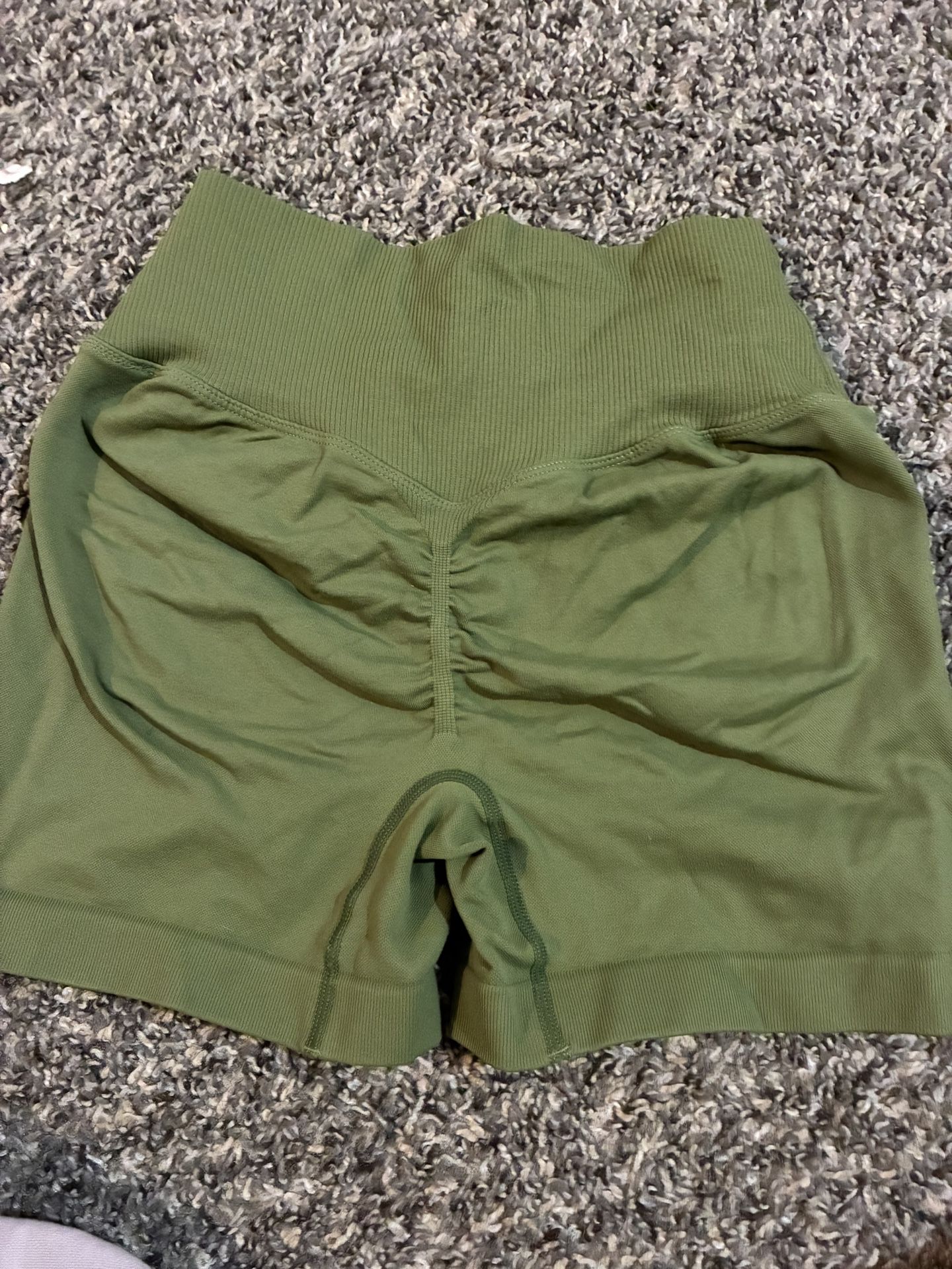 Workout Shorts Green Size Medium