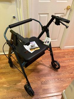 Brand New Nova Star Heavy Duty Rollator Blue 450lb Capacity