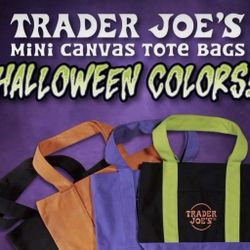 Trader Joe’s Halloween Mini Tote Bag Bundle 