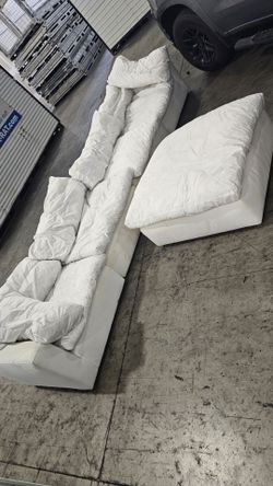 White sectional couch