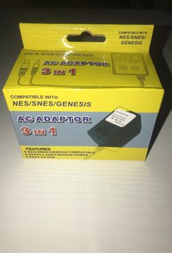 Nintendo/Super Nintendo/Sega Genesis AC adaptor new