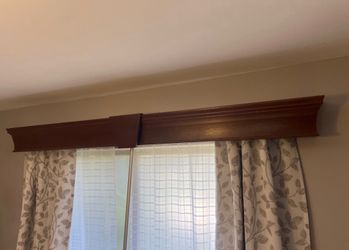 Wood Window Valance / Decorative Window Cornice – 84"