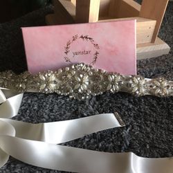 Rhinestone Dress Belt