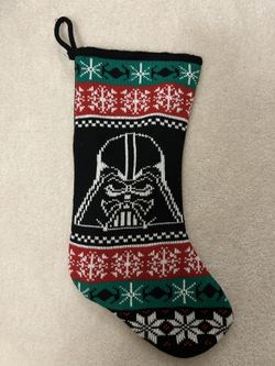Star Wars Disney Darth Vader 18” Knit Christmas Stocking