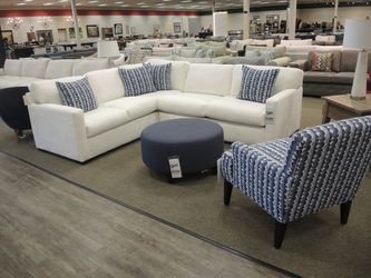 White Corner Sectional - White | L-Shaped Couch | Modular Sofa