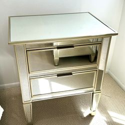 Pottery Barn Mirrored Side Tables - 2 available 