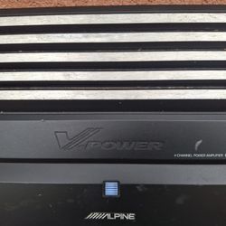 AMPLIFICADOR AMPLIFIER ALPINE 4 CHANELS GOOD CONDICIÓN ABLO ESPAÑOL 