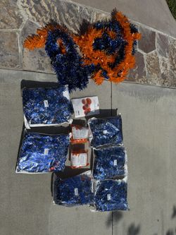 Blue & Orange Party Decor