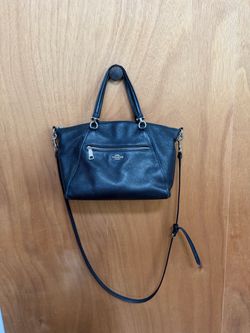 Coach Black Pebbled Leather Prairie Satchel 79997