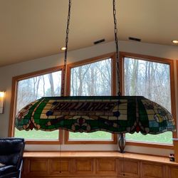 Stained Glass Pool Table Fixture 