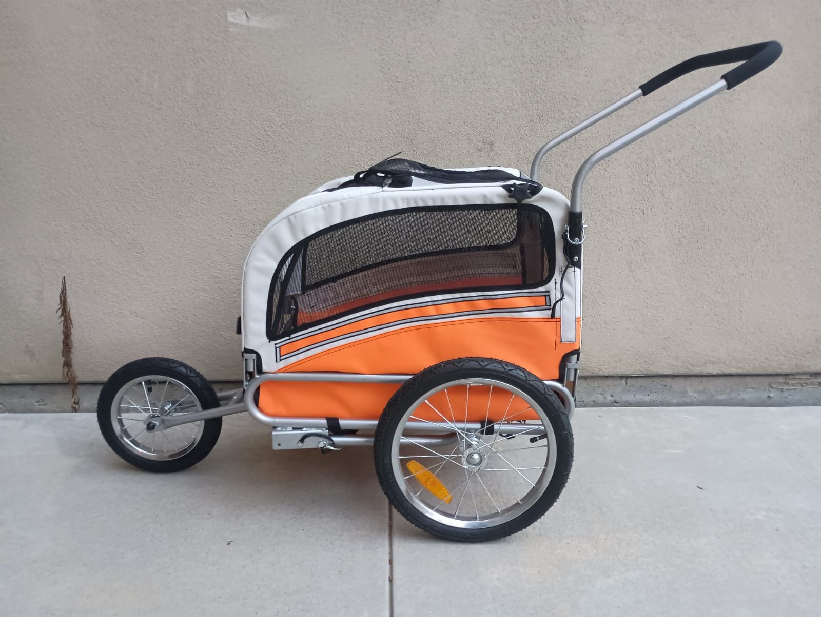 Pet Bicycle Trailer Converts to Stroller - for pets up to 66lbs  