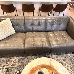 Modern Leather Couch From Macy’s 
