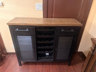 Wine Rack Cabinet with Storage