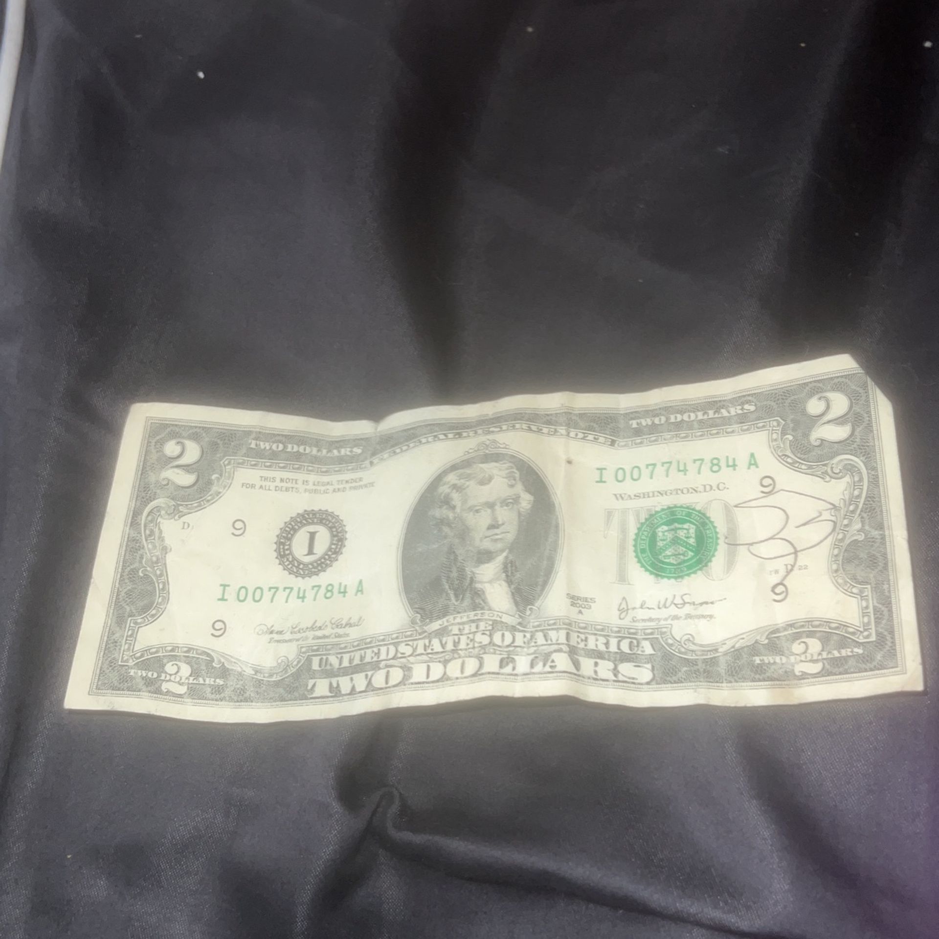 2003 2$ Bill