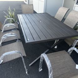 9 pcs patio table set