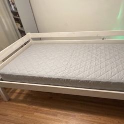 Twin Bed Frame With Mattress 