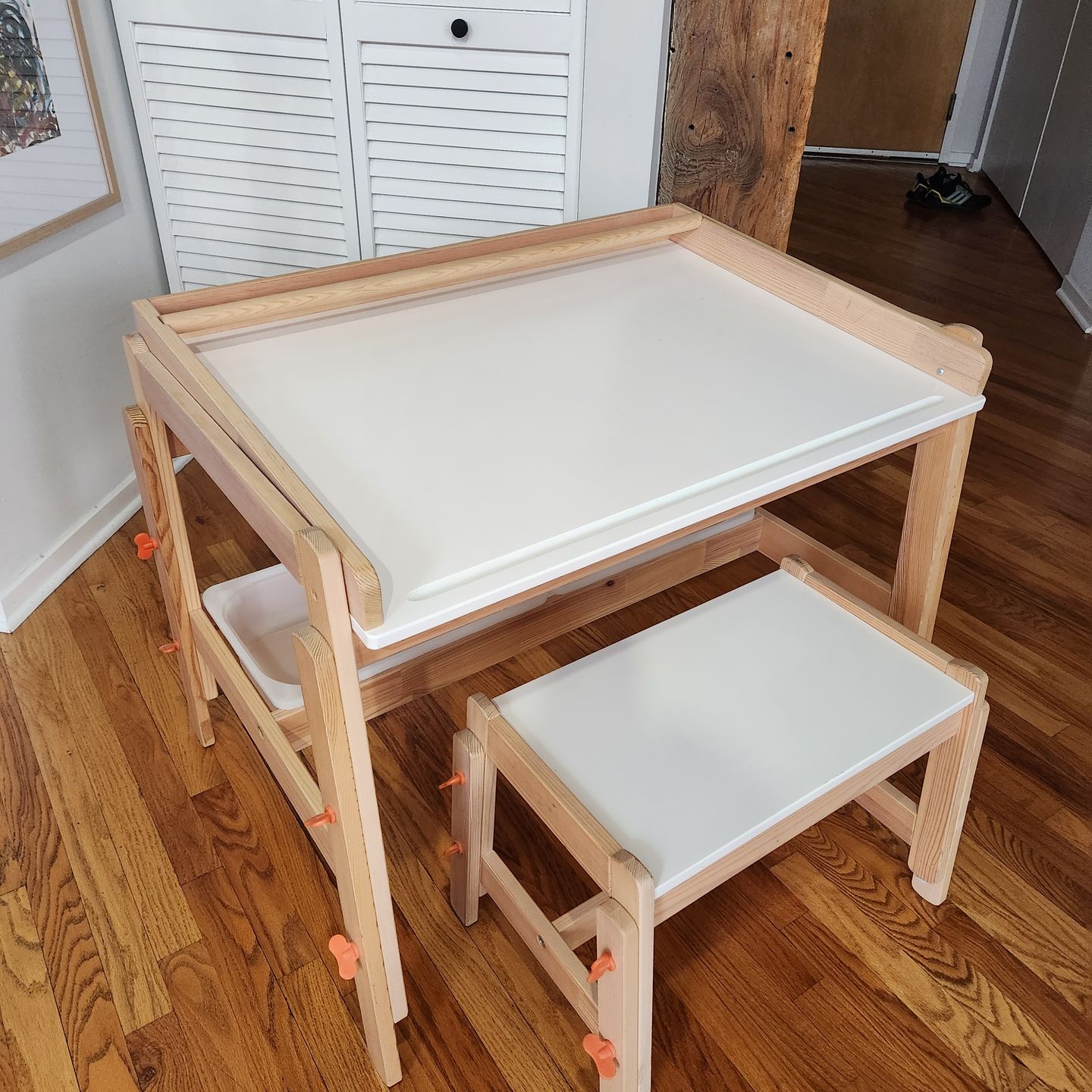 IKEA Kids Desk & Bench (includes bins)