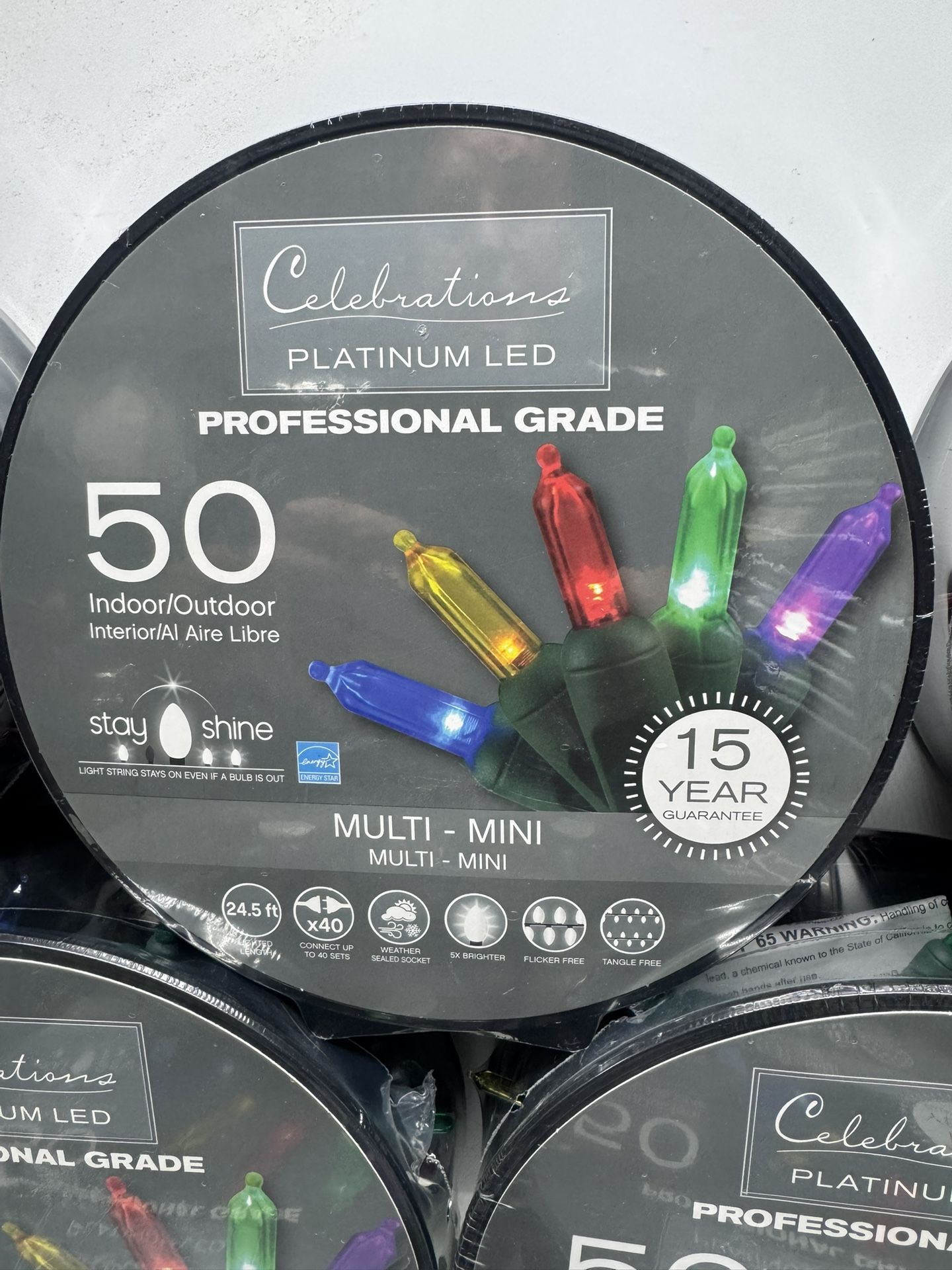 New Celebrations LED Multi- Mini Lights. (1) Set Left. Must Pick Up