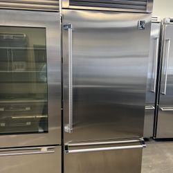 HESTAN 36”WIDE BUILT IN STAINLESS STEEL BOTTOM FREEZER REFRIGERATOR 