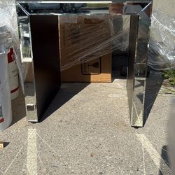 Mirrored side table