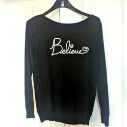 Rain &amp;  Rose Black Sweater - size small 