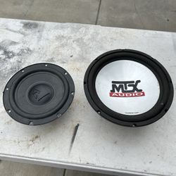 2 subwoofers mtx fosgate 