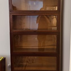 Vintage Macey Early 1900s Stackable Bookcase Display Shelf Lawyer File Cabinet antique working well , Mission Style Arts And Crafts five Stack Oak Bar