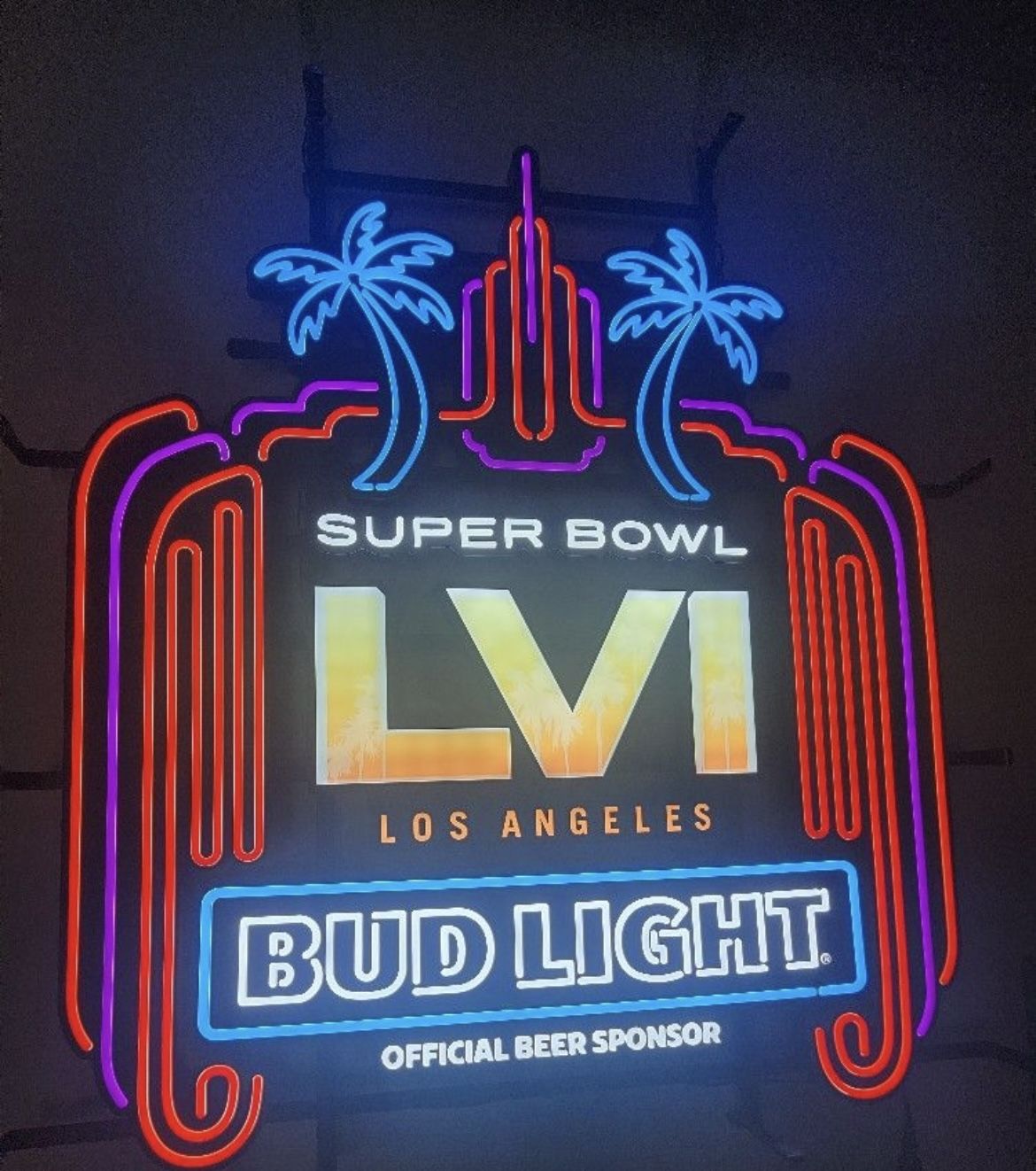 Super Bowl LVI 56 Neon lights