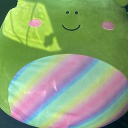 Squishmallow Frog Green Crown Prince