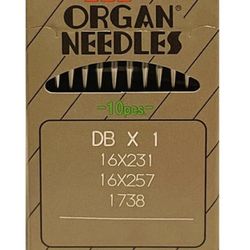 10 Organ 16x257 / DBx1 / 16x231 / 1738 Sewing Machine  Needles *Available Sizes - 8, 9, 10, 11, 12, 14, 16, 18, 20, 22
