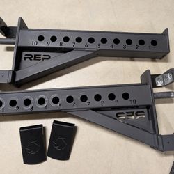 REP Fitness Spotter Safety Arms 5000 series 3x3 1" Rack Size Pair