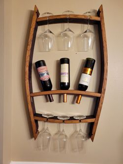 Wine Bottle and Glass Holder