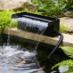 16" Waterfall Spillway Kit for ponds up to 6000 gal, 930 GPH Pump, 9.5' Tubing