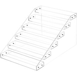 6 Tier Spice Rack Organizer, Acrylic Spice Drawer Organizer Shelf Seasoning Spice Rack Shelf Cabinet Storage Kitchen Can Organization for Countertop, 