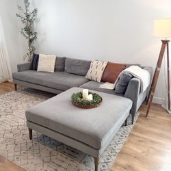 West Elm Andes 3pc Sectional Couch 