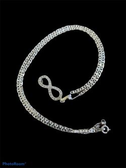 Silver chain and pendant