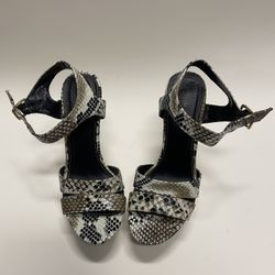 5” Open Toe Strappy Platform Heels