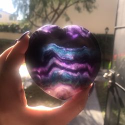 Rainbow Fluorite Crystal Bowl