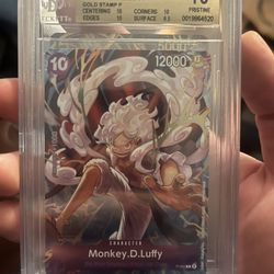 2023 One Piece 1st Anniversary Tournament Winner Monkey D Luffy #41 BGS 10